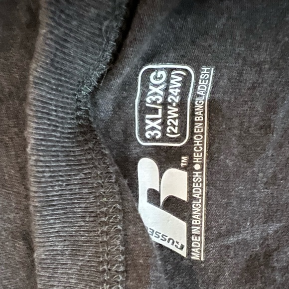 NWT App State plus size 22 tshirt with beads. Gray and yellow. - Picture 5 of 6